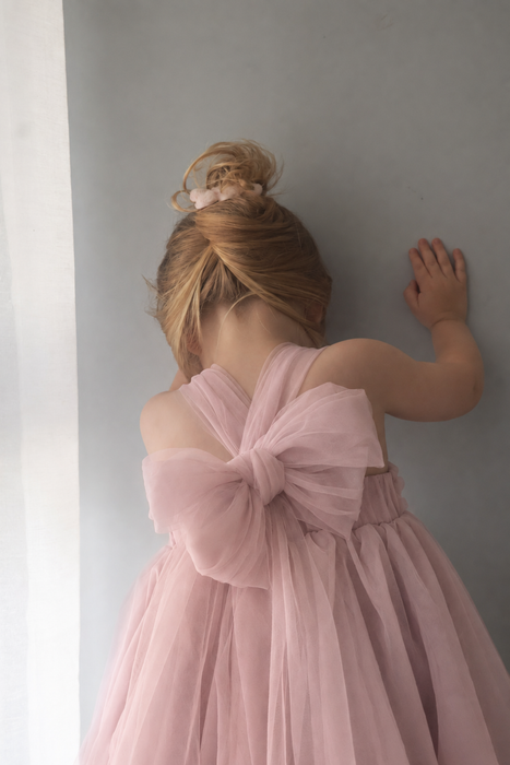 Lydia Bow Pink Tutu Dress