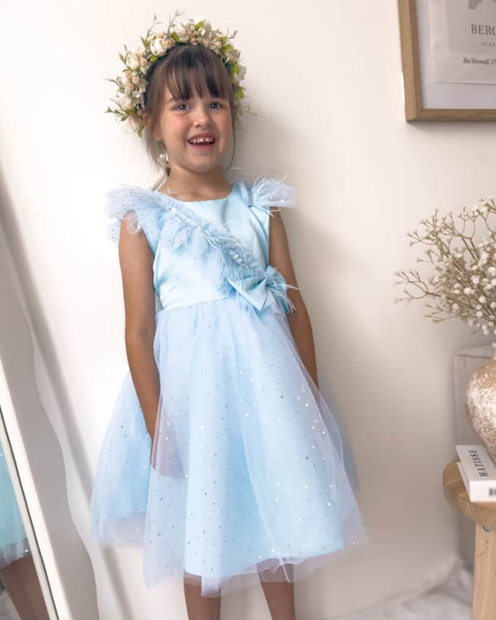 Gloria Feather Bow Dress