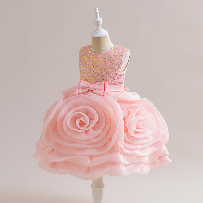 Rosie Sequin Tulle Dress – Pink Birthday Party