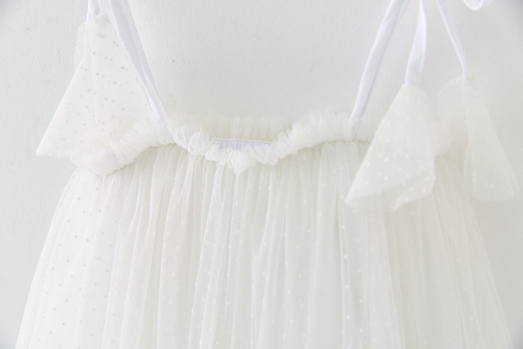 White Baby Tulle Dress – Newborn & Infant Occasion Dress