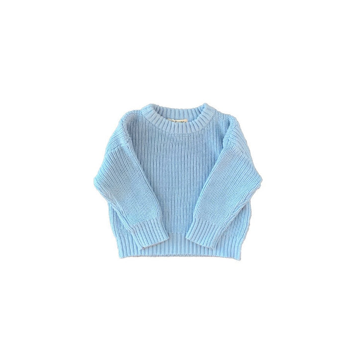 Noa Cotton Knit Sweater – Pastel Unisex Layering