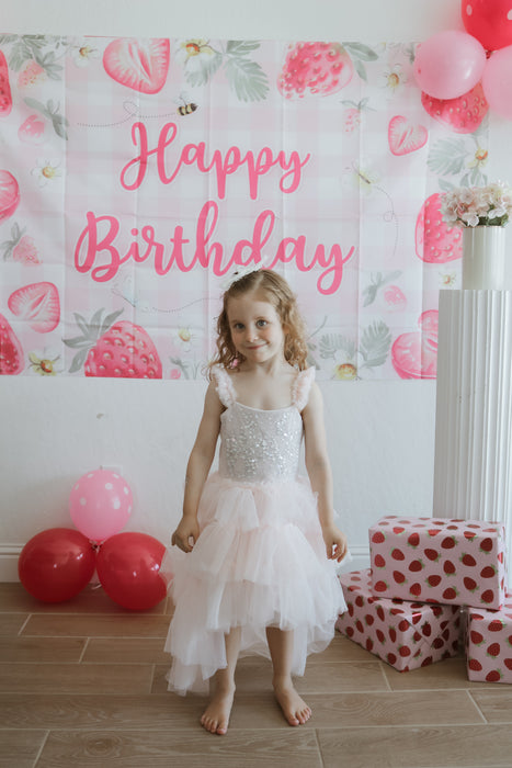 Ella Light Pink Sequin Tulle Dress
