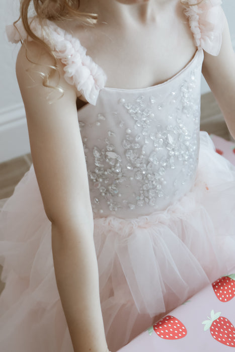 Ella Light Pink Sequin Tulle Dress