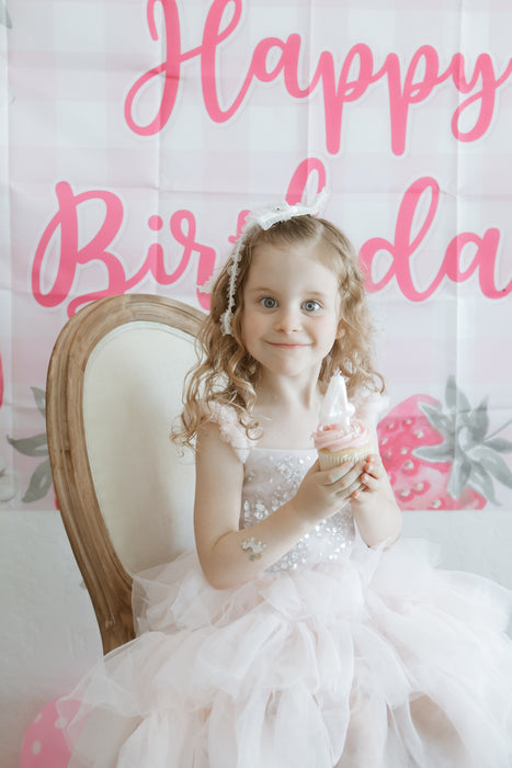 Ella Light Pink Sequin Tulle Dress