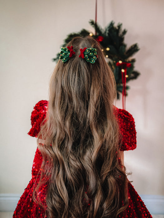 Christmas Tree Hair Clip Set