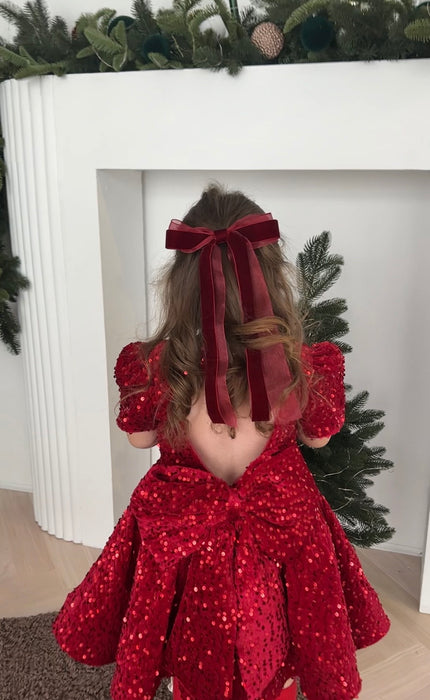 Scarlett Christmas Red Sequins Dress