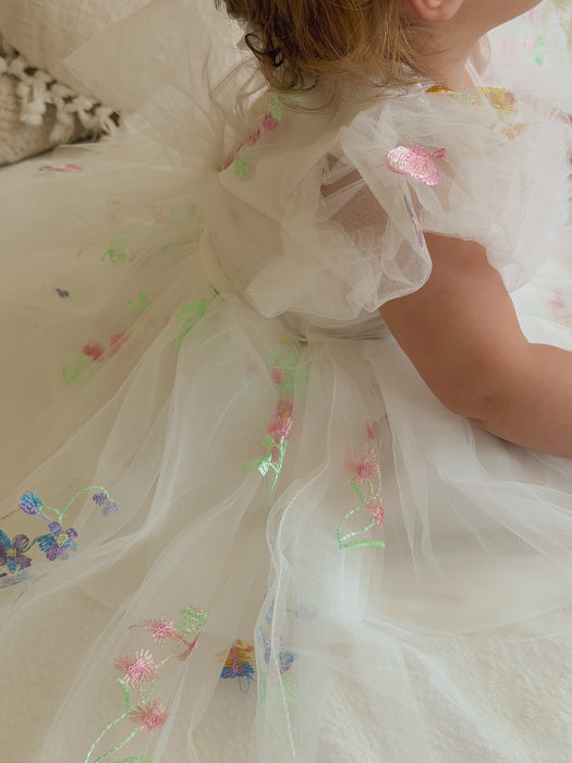 Fairy Bloom Embroidered Romper (PRE ORDER TWO WEEKS)