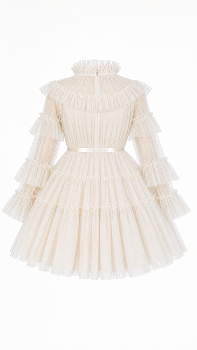 Amelie Ivory Dotted Tulle Dress (PRE ORDER)