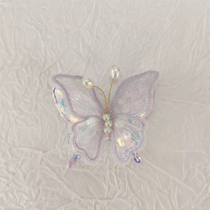 Lilac Butterfly Hair Clip