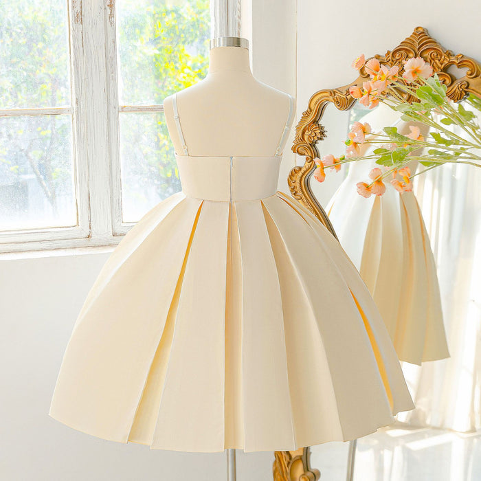 Pearl Satin Year 6 Graduation Dress for Girls
