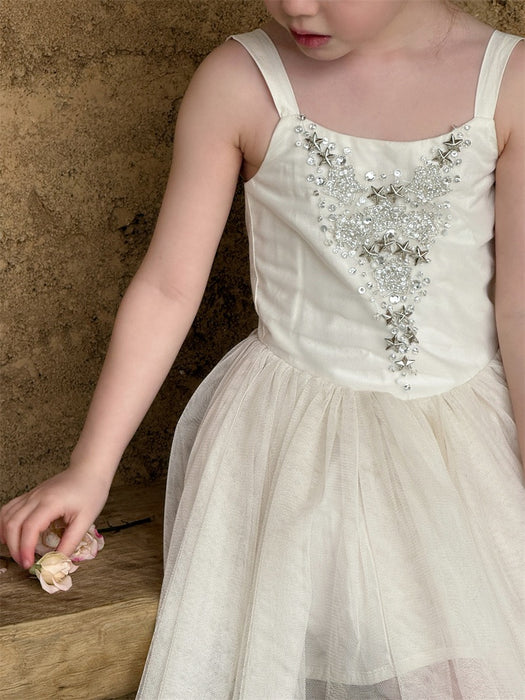 White Star Tulle Dress