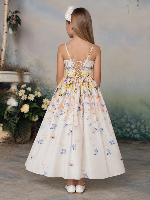 Floral Maxi Year 6 Graduation Dress for Girls